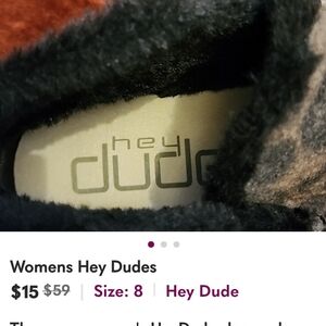Hey Dude Women's Black and Cream Shoes